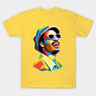 Stevie Wonder Wpap Pop Art T-Shirt